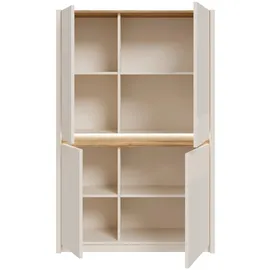 Forte Highboard 95,3 x 146,7 x 41,5 cm Beige / Khaki