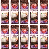 HEARTS Cappuccino Amaretto 10 x 1kg für Instant Kaffee Pulver ca. 800 Tassen