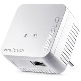 devolo Magic 1 WiFi mini Erweiterungsadapter, WLAN Powerline Adapter, bis zu 1.200 Mbit/s, WLAN Verstärker, 1x LAN Anschluss, dLAN 2.0, weiß