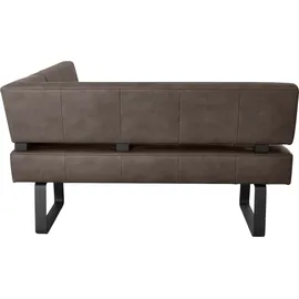 K+W Komfort & Wohnen Eckbank K+W KOMFORT & WOHNEN "Spider II", braun (coffee 78, schwarz), B:165cm H:88cm T:195cm, Sitzbänke, Eckbank, Sitzsteppung, bequem durch Sandwichbauweise, 2 Stellmaße