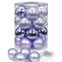 MAGIC by Inge Magic Weihnachtskugeln Glas 6cm, 20 STK. Christbaumkugeln (Champagne)