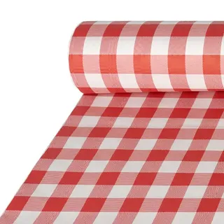 Papstar Papiertischtuch mit Damastprägung 50 m x 1 m rot,