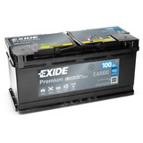 Exide EA1000 Premium Carbon Boost 100Ah 900A Autobatterie