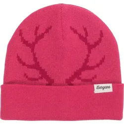 Bergans Antlers Kids Beanie raspberry pink/raspberry red (25628) One Size