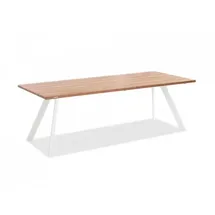 Niehoff Tisch Stativprofil ivory - 180 x 95 cm Teak recycled