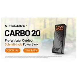 Nitecore Carbo20 Powerbank 20000mAh - Orange