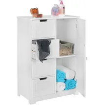 Wohnling Badschrank 56 x 83 x 30 cm Weiß