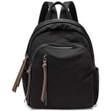 FANDARE Damen Rucksack Casual Daypack Mädchen Rucksäcke Schultasche Licht Wasserdicht Backpack für Reise Einkaufen Schule Pendeln Schwarz