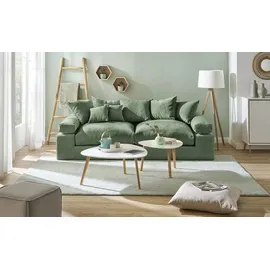 Smart Big Sofa Lionore ¦ grün ¦ Maße (cm): B: 242 H: 86 T: 121.0