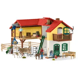 Schleich 42407 - Farm World - Bauernhaus mit Stall und Tieren