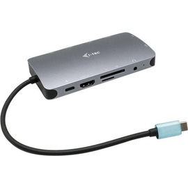 iTEC i-tec USB-C Metal Nano Dock HDMI/VGA with LAN + USB Hub, Grau