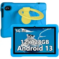 AOCWEI X700 Tablet 10 Zoll, Android 13 Tablet für Kinder, 12GB RAM+128GB ROM, 512GB erweitern, 5G WiFi Tablet PC, Octa-Core, 6000mAh, 2.0GHz, Kindersicherung, Blau