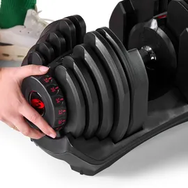 Bowflex SelectTech 1090i verstellbare Hantel 24 kg rot / schwarz