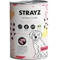 STRAYZ BIO 6 x 400 g - Bio-Rind mit Bio-Süßkartoffel, Bio-Karotte & Bio-Birne