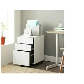 Möbel Kraft Rollcontainer 39 x 39 x 60 cm Weiß
