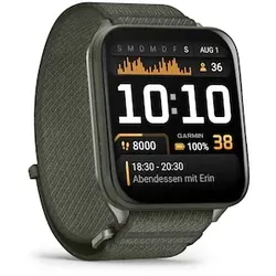 Garmin Venu® X1 Moosgrün mit ComfortFit-Nylonarmband Moosgrün