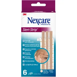 Nexcare Steri-Strip Wundverschlussstreifen braun 6 mm x 75 mm 6 St.