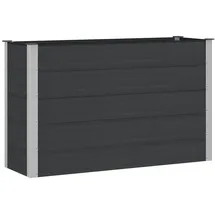 vidaXL Hochbeet 150 x 50 x 91 cm Schwarz