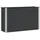 vidaXL Hochbeet 150 x 50 x 91 cm Schwarz