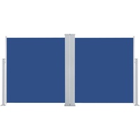 vidaXL Ausziehbare Seitenmarkise 160 x 600 cm blau 48464