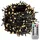 monzana LED Lichterkette 40 m Schwarz warmweiß