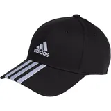 Adidas Baseball 3-Streifen Cotton Twill Baseball Kappe Black / White Teens