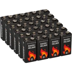 24x 9V-Block Rauchmelder Batterie für Rauchwarnmelder Messgeräte Spielzeuge