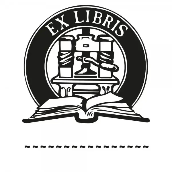 Exlibris Holzstempel - Buch (50x50 mm)