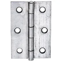 GAH Alberts Tür-Scharnier halbbreit, gerollt B43xH63mm Edelstahl, rostfrei