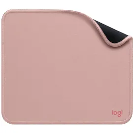 Logitech Mouse Pad - Studio Series, Computer-Mauspad mit Anti-Rutsch-Gummiboden, Leichtes Gleiten, Spritzwassergeschützt, Langlebige Materialien, Tragbar, Frisches, modernes Design - Rosa