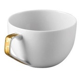 Rosenthal Espressotasse TAC Gropius Skin Gold Espresso-Obertasse, Porzellan goldfarben|weiß