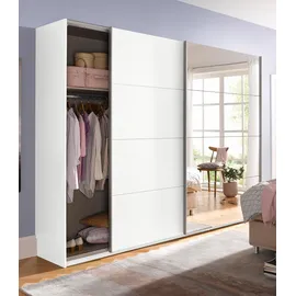 Rauch Schwebetürenschrank Quadra 271 x 210 x 62 cm Weiß/Orange