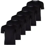 Boss Herren T-Shirt, 6er Pack", - RN 6P Classic, Rundhals, Kurzarm, Cotton, uni schwarz, XL,