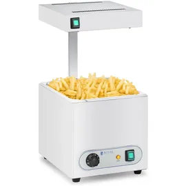 Royal Catering Pommeswärmer mit Wärmebrücke GN 1/2 Wärmestrahler Pommes Frittenwanne
