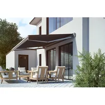 Spettmann Halbkassettenmarkise SUN LED 350 x 250 cm grau