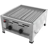 ChattenGlut, Gasgrill, Gasbräter 2-flammig mit Einzelne Edelstahlstäbe als Rost (9 kW)