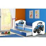 luxusbetten24 Kinderbett Dream, mit verschiedenen Motiven blau 80 cm x 160 cm