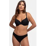 DORINA Bügel-BH "Michelle", Damen, Gr. 70, Cup B, schwarz, Obermaterial: 56% Polyamid, 32% Polyester, 12% Elasthan, unifarben, BHs Bügel-BH, leicht gepolstert, weicher Stoff