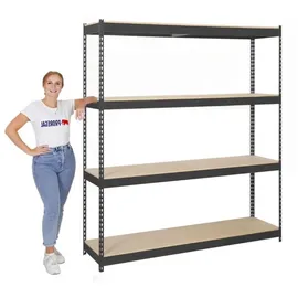 Proregal Schwerlastregal Metall 200x150x60cm Anthrazit