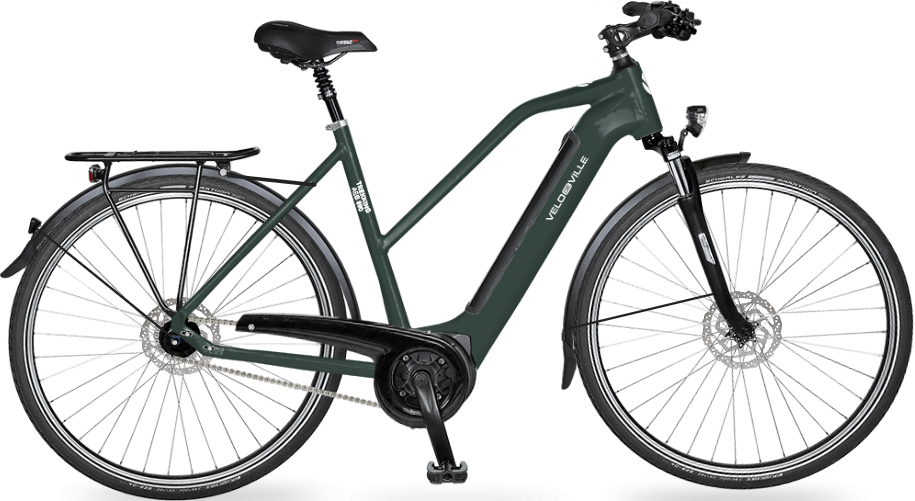 E-Bike Velo de Ville AEB 990 Intube Allround 5-Gang Nexus Freilauf - emerald green