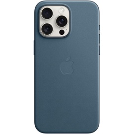 Apple Feingewebe Case mit MagSafe für iPhone 15 Pro Max pazifikblau (MT4Y3ZM/A)
