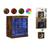 VidaXL Sideboard mit LED-Leuchten Räuchereiche 60,5x37x67 cm