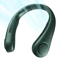 JISULIFE Tragbarer Nackenventilator, Hals-Ventilator ohne Flügel, 5 Geschwindigkeiten, 4000