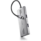 ngs Wonderduo-C Multiport-Adapter aus Aluminium, 4-in-1, 2 USB-C + 2 USB-A, hohe Geschwindigkeit 5 Gbit/s, kompatibel mit PC, Mac und Tablet, tragbares und leichtes Design, Aluminiumgehäuse, Kabel 180