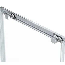 Swiss Aqua Technologies Komplettdusche mit Schiebetür 90 x 90 cm Silber/Weiß  Duschwanne