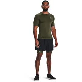 Under Armour HeatGear kurzarm Funktionsshirt Herren 390 marine od green/white M