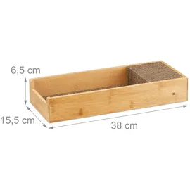 Relaxdays M Messer-Schubladeneinsatz braun 1 St.