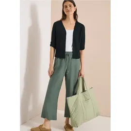 Cecil Offene 3/4-Arm Jacke im Ajour-Look Grün L
