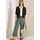 Cecil Offene 3/4-Arm Jacke im Ajour-Look Grün L