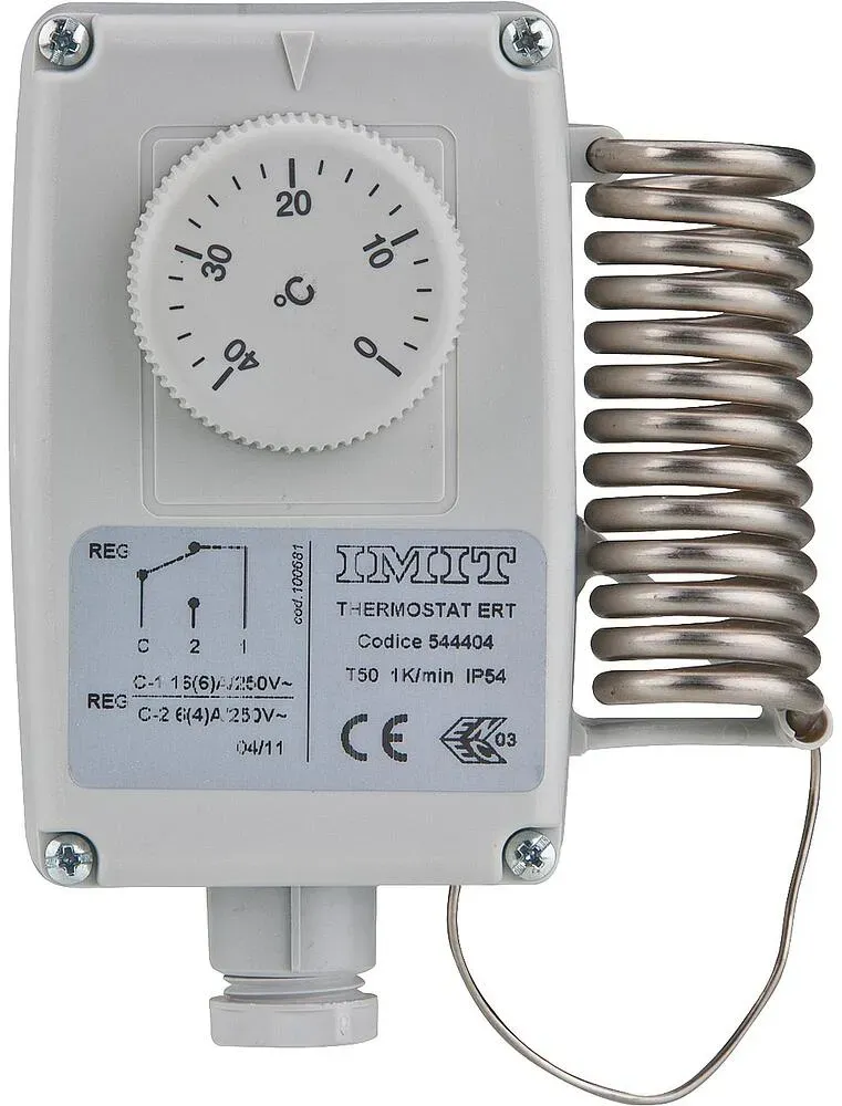 Raumthermostat RC, 0 bis 60 °C mit außenliegender Verstellung